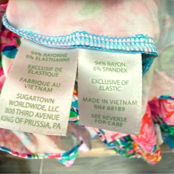 NWT ~ LILLY PULITZER Peggy Romper in Multi Rose to the Occasion Women’s L - Picture 9 of 9